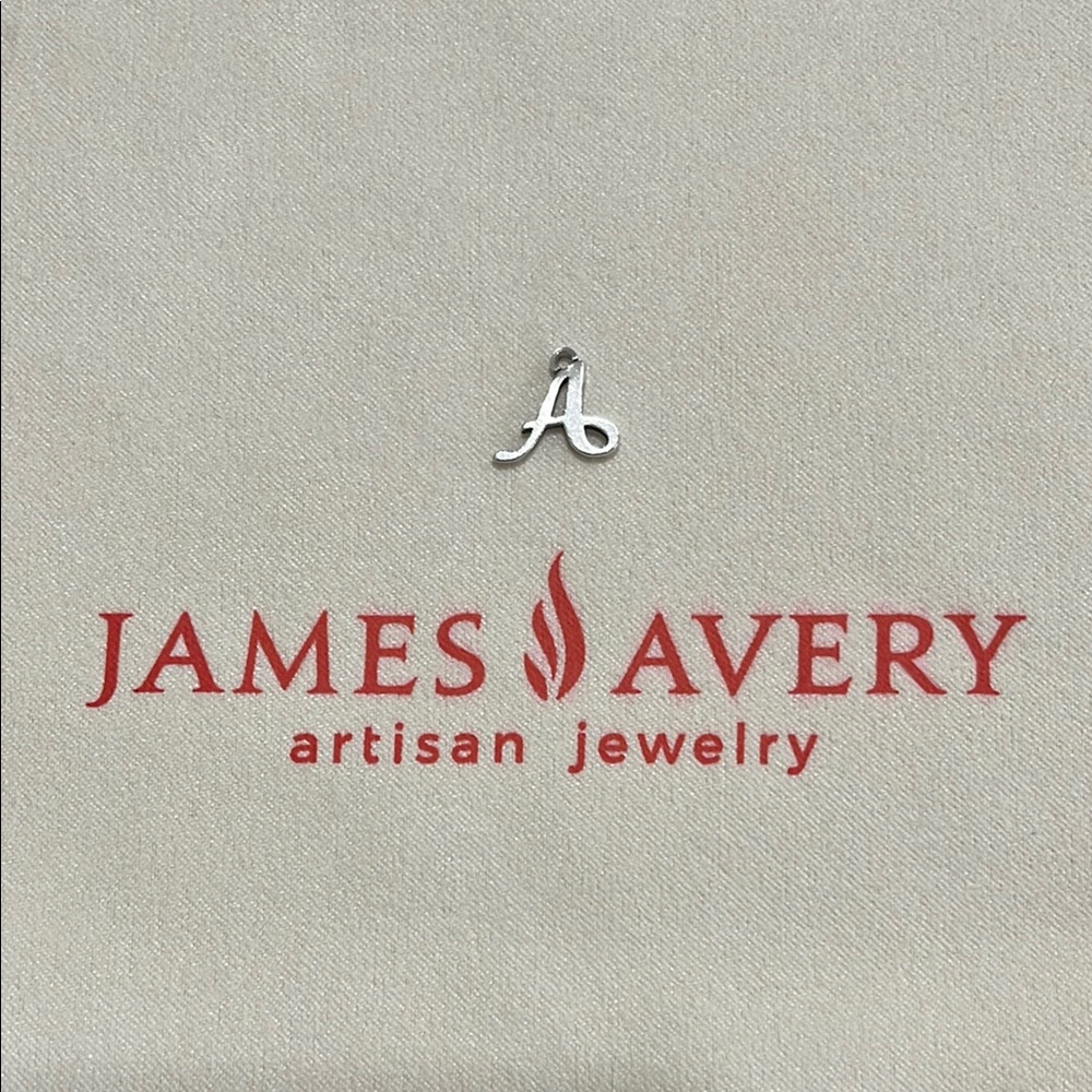 James Avery Silver 'A' Charm